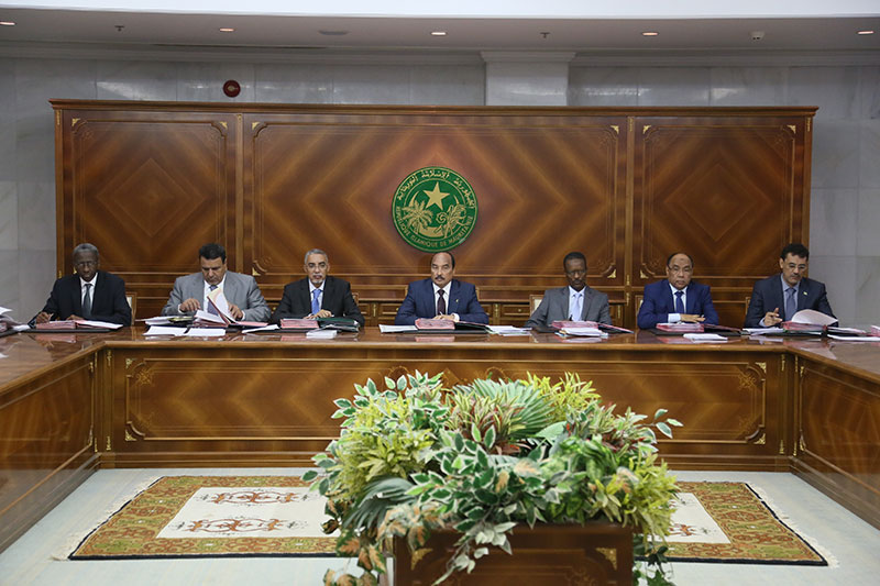 الحكومة الموريتانية خلال اجتماع سابق لها (وما)
