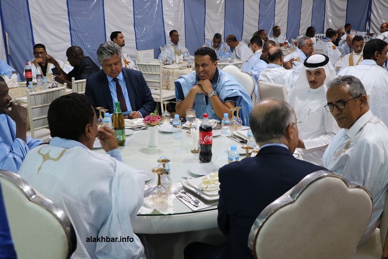 جانب من حضور احتفالية اتحاد أرباب العمل الليلة في ملعب شيخا ولد بيديا (الأخبار)