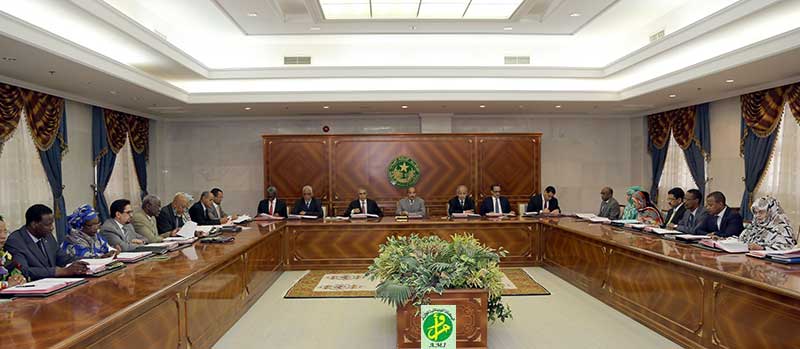 الحكومة خلال اجتماعها العادي في القصر الرئاسي (وما)