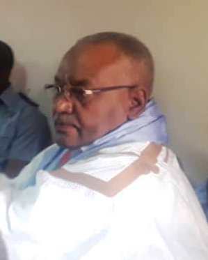 النائب البرلماني حمادي ولد التباري خلال حديثه اليوم في اجتماع مع وزير الداخلية (الأخبار)