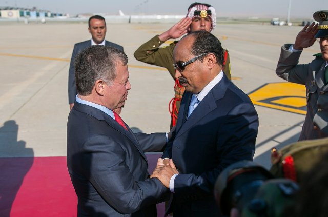 الرئيس الموريتاني محمد ولد عبد العزيز وملك الأردن عبد الله الثاني