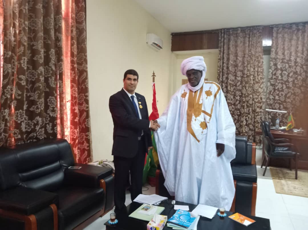 نائب رئيس البرلمان الموريتاني بيجل ولد هميد، ورئيس الاتحاد العربي الإفريقي للإعلام الرقمي عبد الرحمن شماني