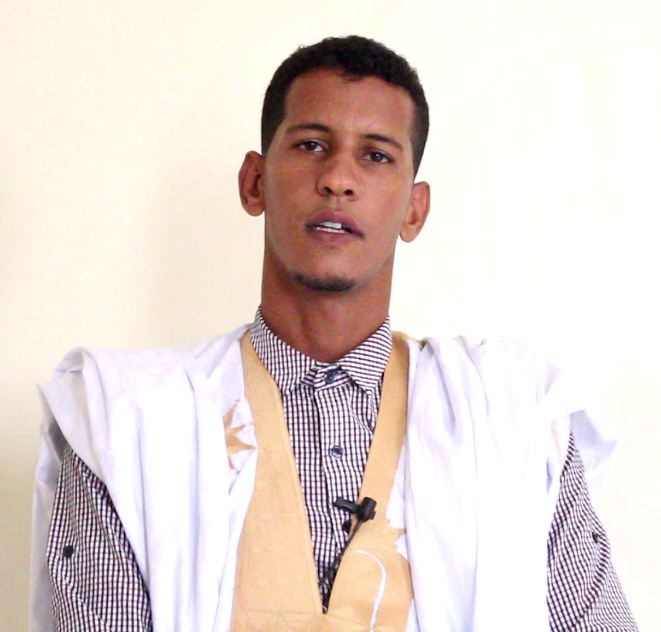 المهندس أحمد محمد الخرشي المتحدث باسم الدفعة الأولى من طلبة المدرسة العليا متعددة التقنيات 