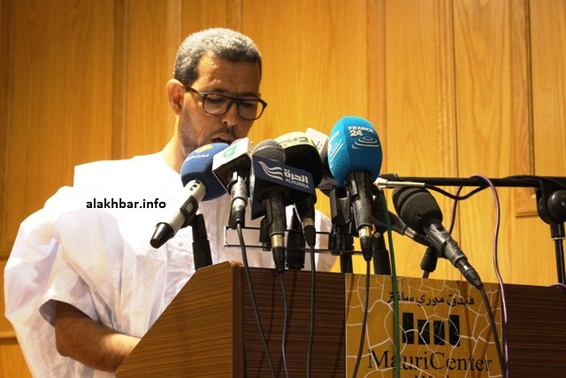 عمدة عرفات والزعيم الرئيس للمعارضة الديمقراطية في موريتانيا الحسن ولد محمد (الأخبار - أرشيف)