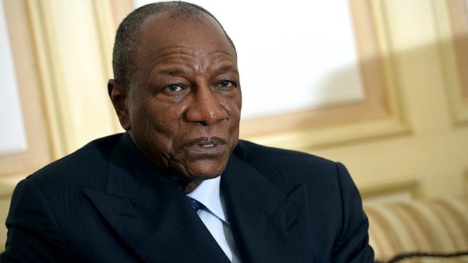 الرئيس الغيني ألفا كوندي.