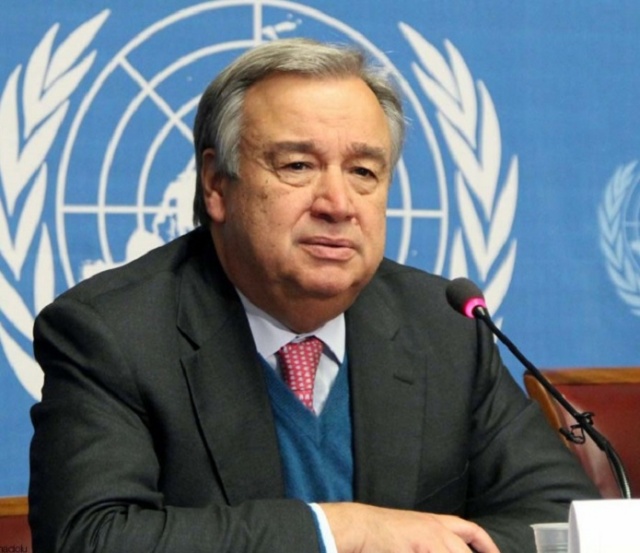 أنتونيو غوتيريش الأمين العام للأمم المتحدة.