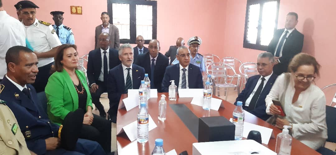 عقد الوزيران اجتماعا في مقر الفرقة المختلطة بين الشرطة الموريتانية والإسبانية /الأخبار