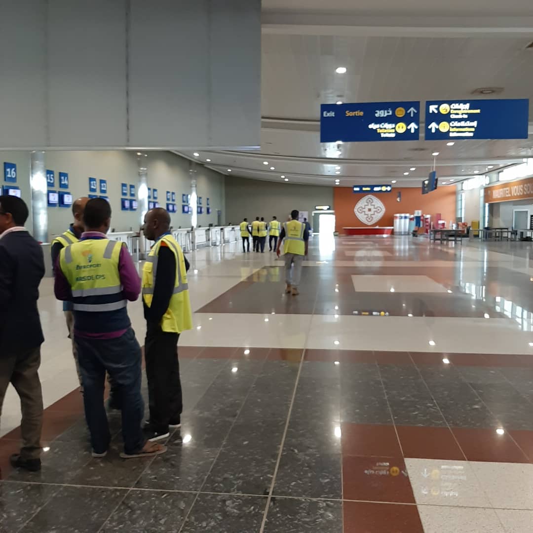أحد أروقة مطار نواكشوط الدولي "أم التونسي" 