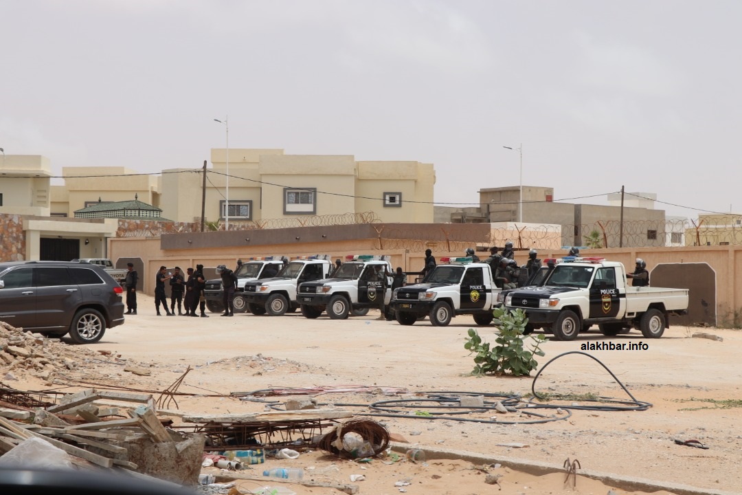 شرطة مكافحة الشغب خلال تجمع سابق في العاصمة نواكشوط (الأخبار - أرشيف)
