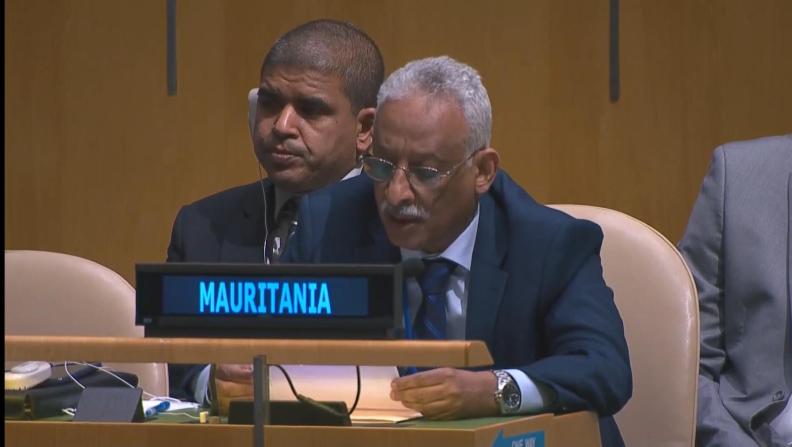 المندوب الدائم لموريتانيا في الأمم المتحدة سيدي محمد لغظف