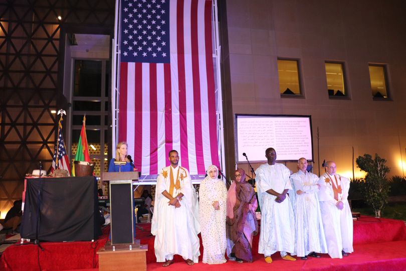 السفيرة الأمريكية خلال خطابها في الحفل المقام بمناسبة ذكرى تأسيس الولاياىت المتحدة