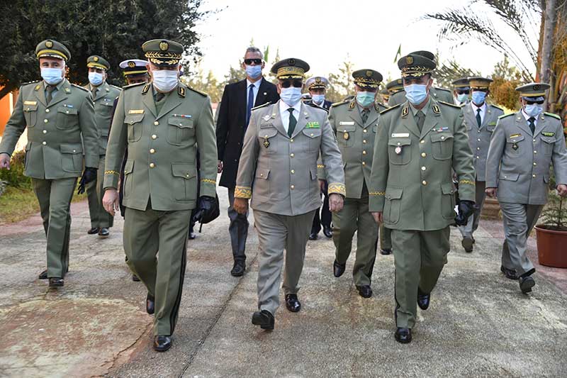 فرمانده ستاد کل ارتش ، سپهبد محمد اولد مکت در سفر به الجزایر