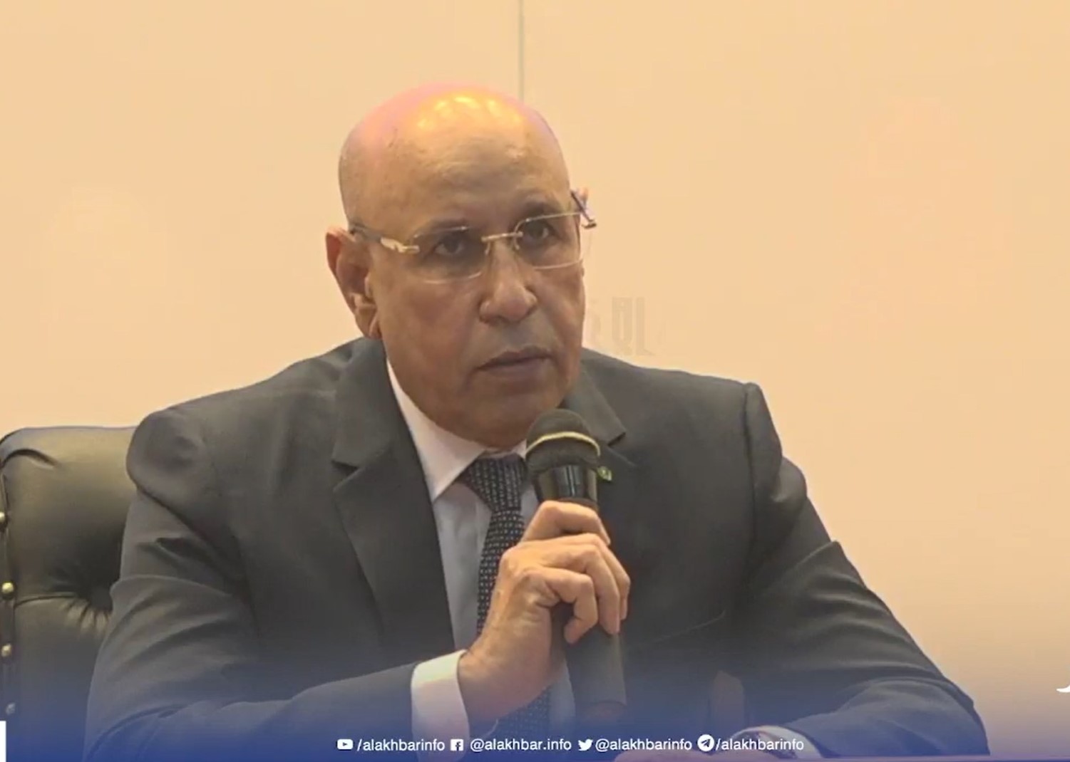 الرئيس محمد ولد الغزواني خلال نشاط سابق