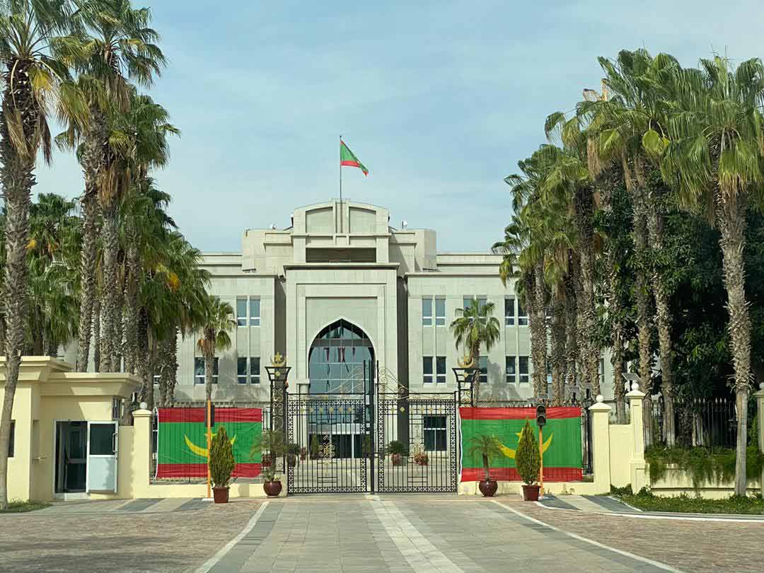 القصر الرئاسي بالعاصمة نواكشوط حيث تعقد الحكومة اجتماعها الأسبوعي