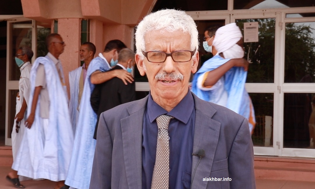 نقيب المحامين الموريتانيين إبراهيم ولد أبتي خلال تصريح سابق للأخبار 