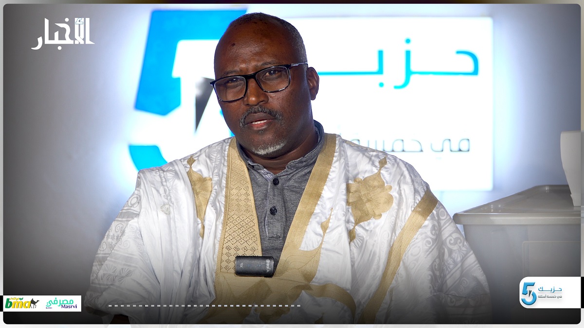 رئيس حزب الوسط بالعمل من أجل التقدم "المسار" محمد محمود عمار خلال مشاركته في البرنامج