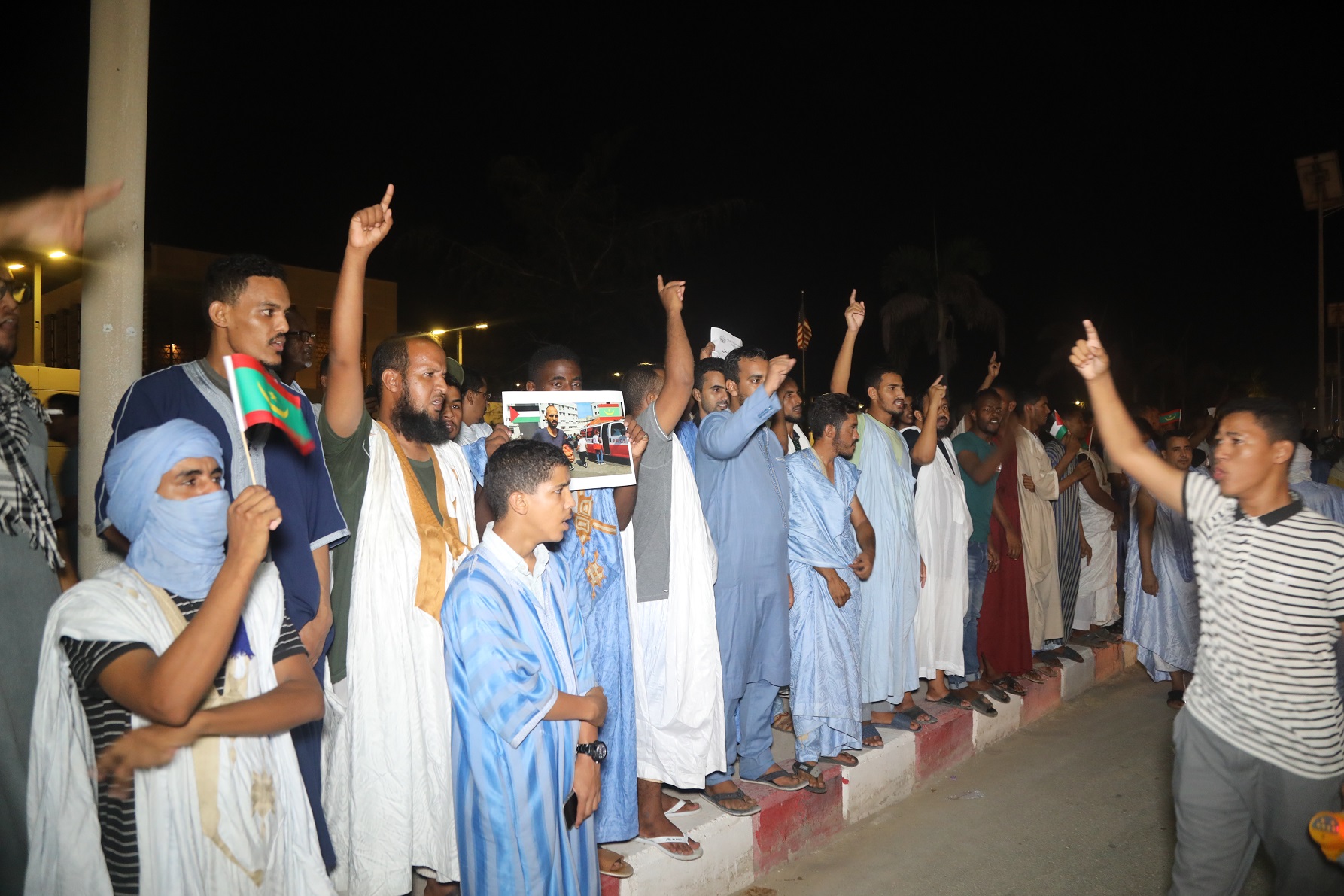تظاهرة سابقة أمام السفارة الأمريكية في نواكشوط 