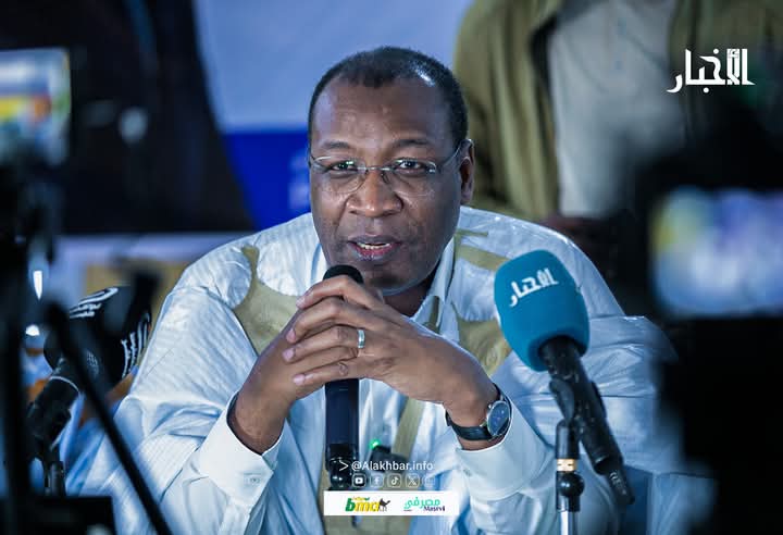 رئيس حزب الإنصاف الحاكم سيد أحمد ولد محمد خلال نشاط سابق (الأخبار - أرشيف)