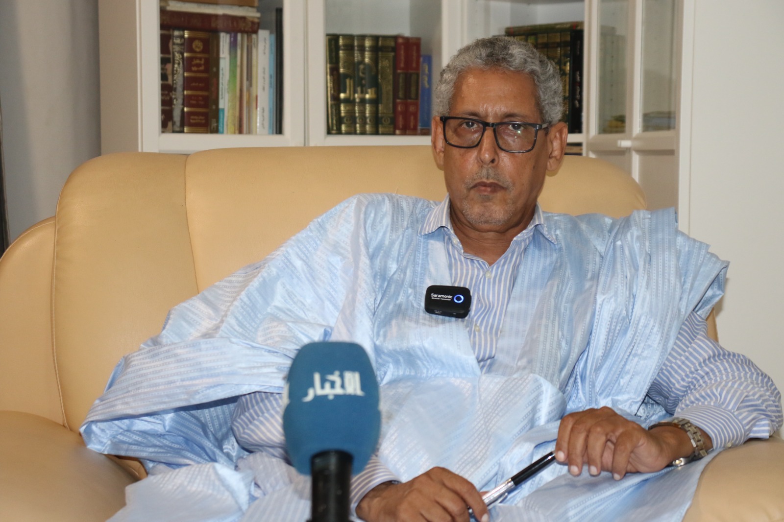 نقيب المحامين الموريتانيين بونا الحسن خلال تصريح سابق للأخبار 