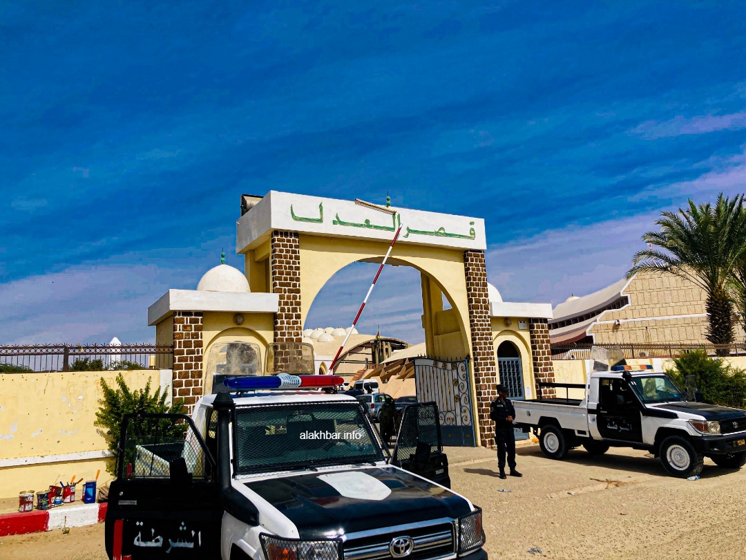 مدخل قصر العدل بولاية نواكشوط الغربية حيث تجري وقائع المحاكمة (الأخبار)