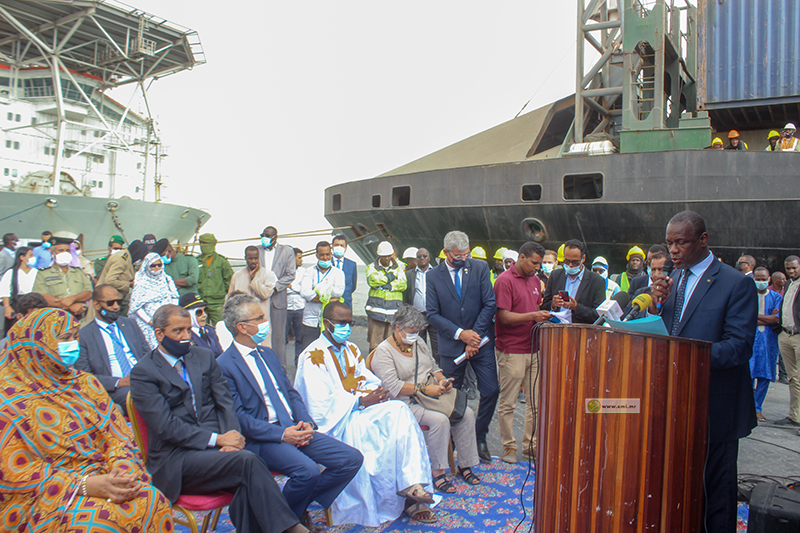 النشاط الاحتفائي بوصول السفينة العملاقة لميناء نواكشوط المستقل (وما)