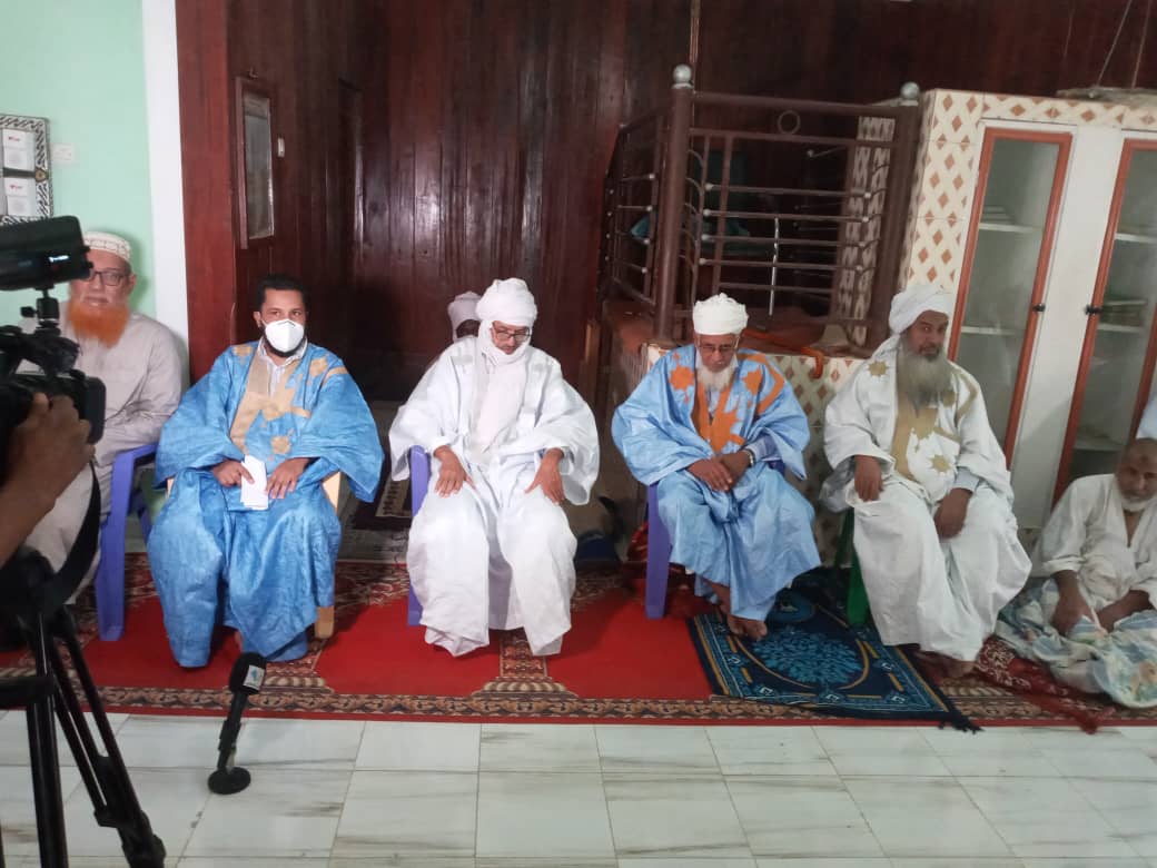 بعض العلماء والأئمة خلال ندوة حول الموضوع بجامعة التوفيق في نواكشوط