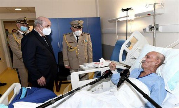 الرئيس الجزائري يزور زعيم البوليساريو في المستشفى (فيديو) | الأخبار: أول  وكالة أنباء موريتانية مستقلة