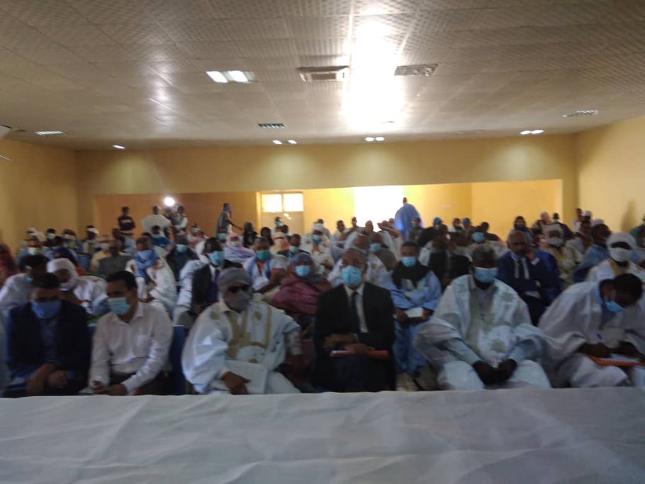 جانب من حضور انطلاقة الورشة في مدينة النعمة