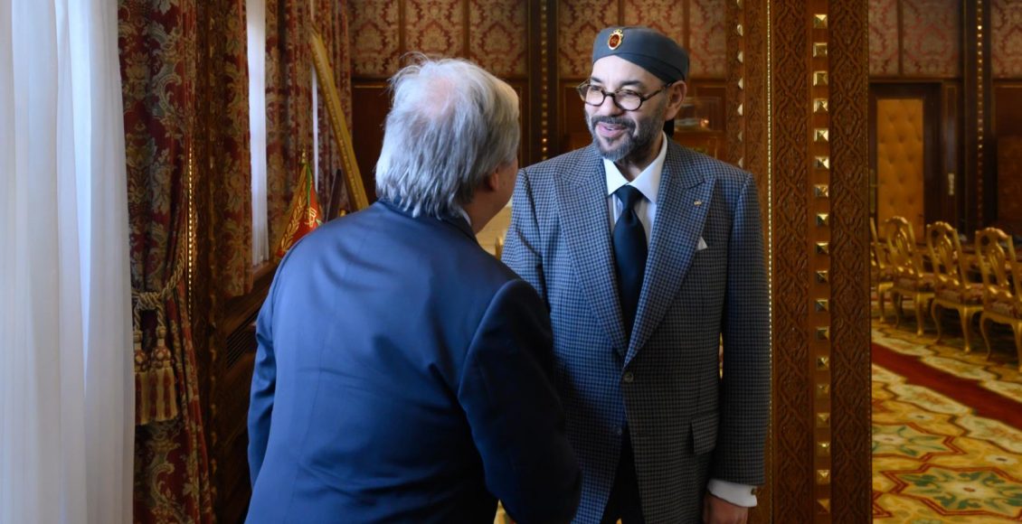 العاهل المغربي محمد السادس والأمين العام للأمم المتحدة أنتونيو غوتيريش 