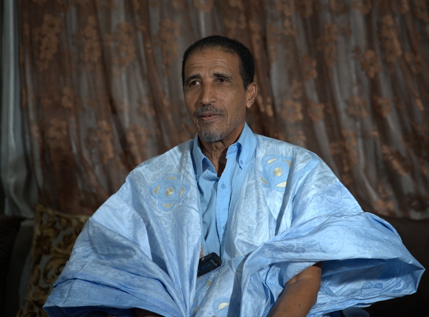 محمد ولد مولود رئيس حزب اتحاد قوى التقدم خلال مقابلة أجرتها معه وكالة الأخبار المستقلة (الأخبار)