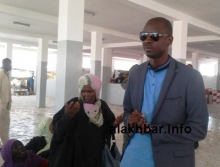 رئيس المنطقة الحرة أمادو التجاني أتيام أثناء حديثه زوال اليوم في السوق/ الأخبار