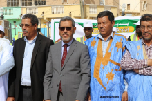 عمدة بلدية عرفات الحسن ولد محمد خلال إعلان انطلاقة الإحصاء اليوم