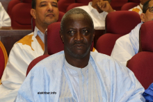 الأمين العام لحزب الاتحاد من أجل الجمهورية افالي انكيسالي خلال جلسة المجلس الوطني الليلة (الأخبار)