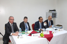 منصة افتتاح الورشة في نواكشوط اليوم (وما)