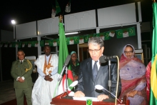 السفير الجزائري في موريتانيا نور الدين خندودي خلال كلمته في الحفل مساء الأربعاء (وما)