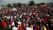 مسيرة في العاصمة باماكو ضد تعديل الدستور.