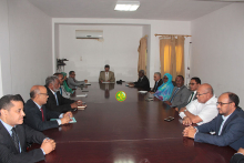 رئيس الهابا خلال اجتماعه مع مديري المؤسسات العمومية (وما)