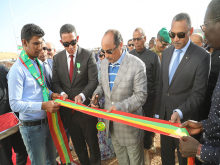 خلال تدشين محطة النعمة الكهربائية الهجينة (وما)