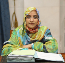 وزير التهذيب والتكوين المهني مكبوله بنت برديد