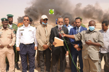 السلطات القضائية والأمنية بعيد عملية الحرق الأربعاء (وما)