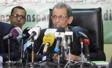 رئيس اللجنة المستقلة للانتخابات محمد فال ولد بلال خلال مؤتمر صحفي سابق (الأخبار - أرشيف)
