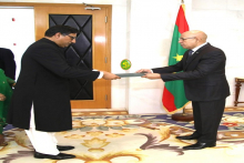 الرئيس الموريتاني محمد ولد الغزواني يتسلم أوراق اعتماد السفير الباكستاني اليوم (وما)