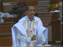 نائب مدينة تمبدغة الحالي محمد ولد محمدو الملقب ولد الليله خلال مداخلة برلمانية 