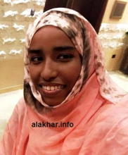 ممثلة موريتانيا في مسابقة تحدي القراءة العربي أم النصر مامين/ الأخبار
