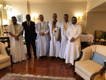 وزير الخارجية الموريتاني إسماعيل ولد الشيخ أحمد رفقة مكتب رابطة الجالية الموريتانية في الكويت