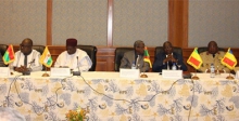 وزراء دفاع مجموعة دول الساحل الخمس خلال اجتماهم بداية الأسبوع في وغادوغو ببوركينا فاسو