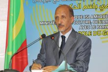 وزير التهذيب إسلم ولد سيدي المختار خلال مؤتمر صحفي اليوم الخميس (الأخبار)