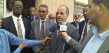 وزير التعليم الثانوي والتكوين التقني والمهني ماء العينين ولد أييه خلال تصريحه للإعلام بعيد الزيارة