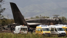 حطام الطائرة العسكرية الجزائرية 