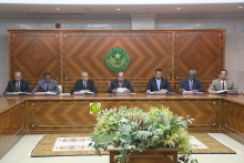 مجلس الوزراء خلال اجتماعه اليوم بالقصر الرئاسي (وما)